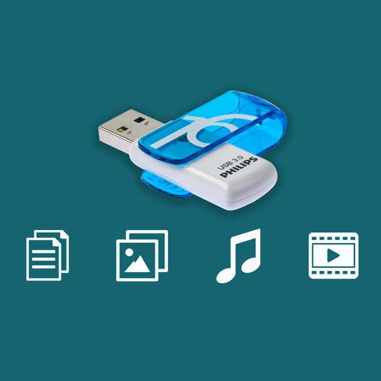 PHILIPS USB 3.0 FLASH DRİVE SUPER SPEED 16GB VİVİD