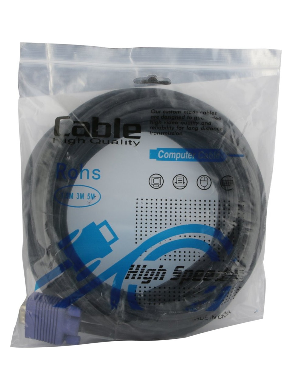 HİGH SPEED SİYAH 3M VGA KABLO