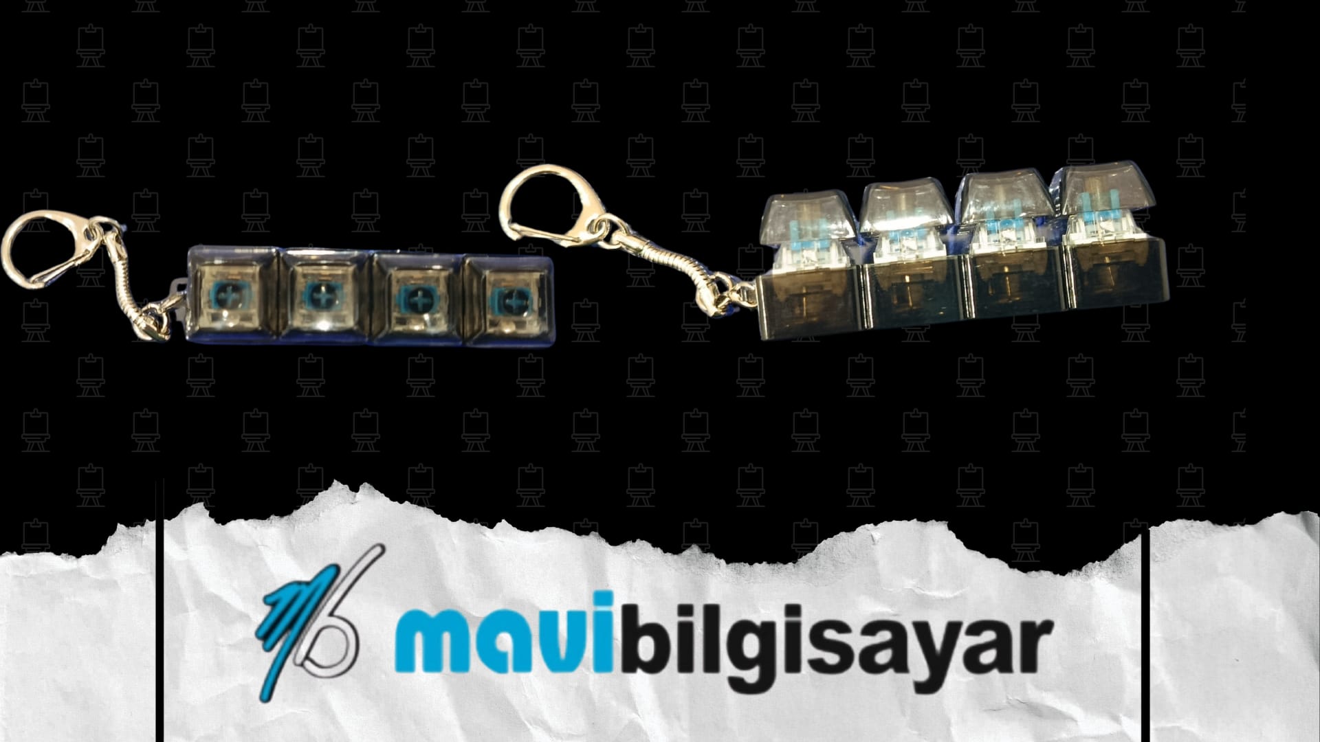 STRES GİDERİCİ BLUE SWİTCH SİYAH  ANAHTARLIK KLAVYE