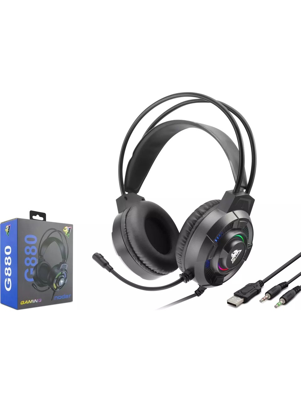 NODAR G880 RGB GAMİNG OYUNCU KULAKLIĞI 