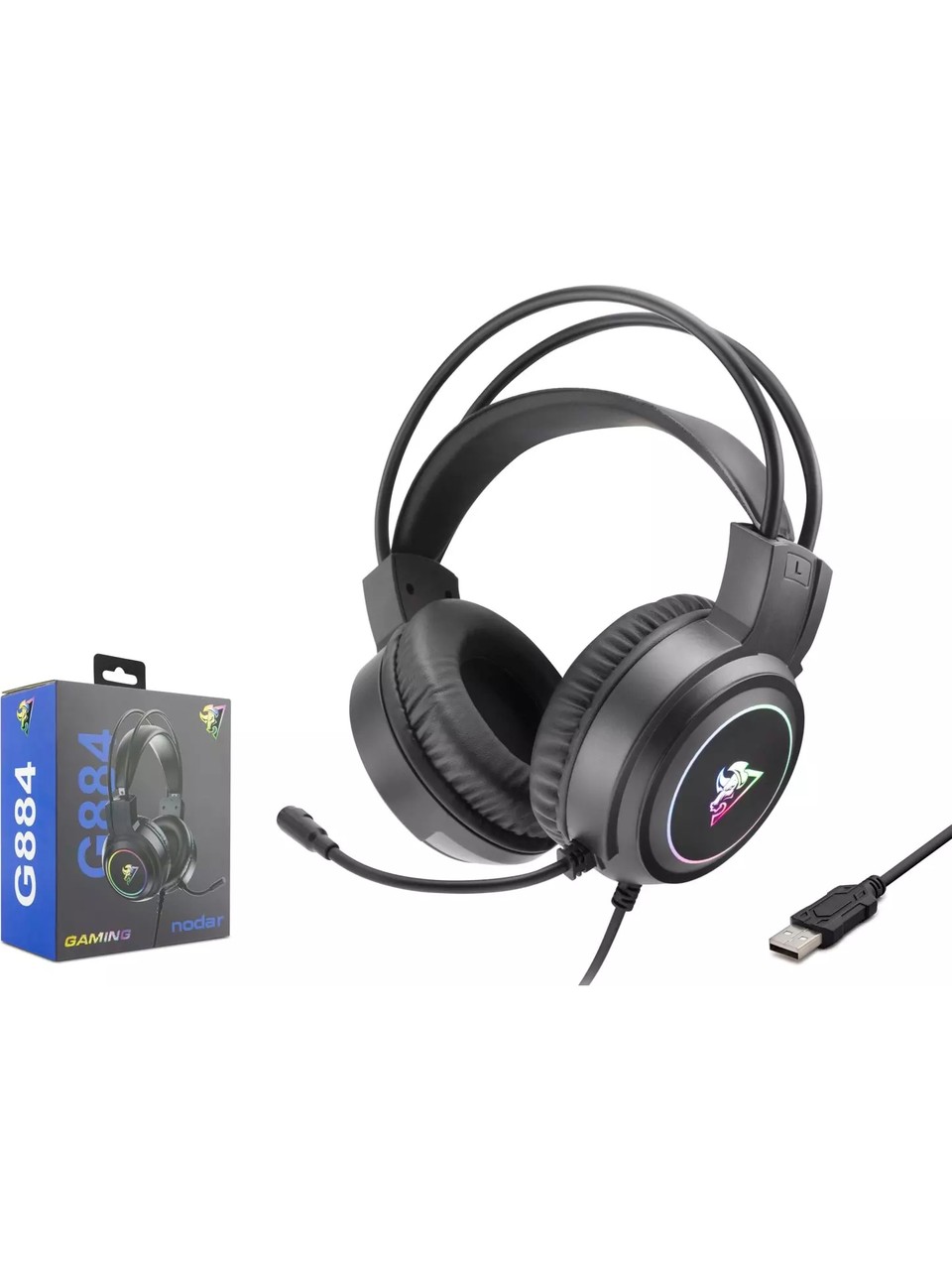 NODAR G884 RGB GAMİNG OYUNCU KULAKLIĞI 