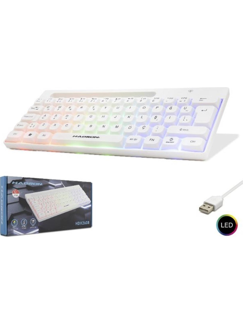 HADRON HDX2608 KABLOLU OYUNCU KLAVYESİ