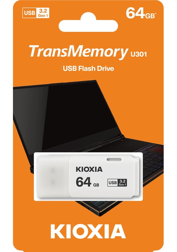 KIOXIA TRANSMEMORY U301 USB 64GB FLASH BELLEK
