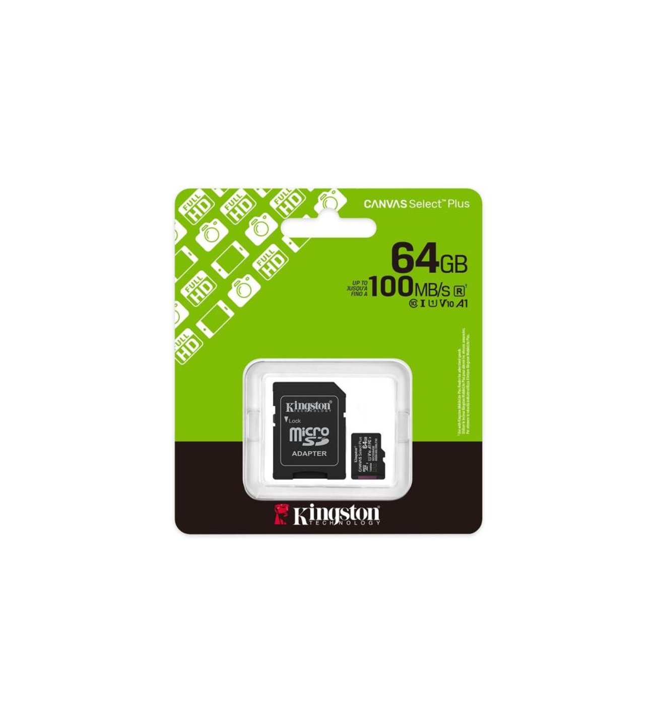 Kingston SDCS3-64GB 64GB microSDXC Canvas Select Plus