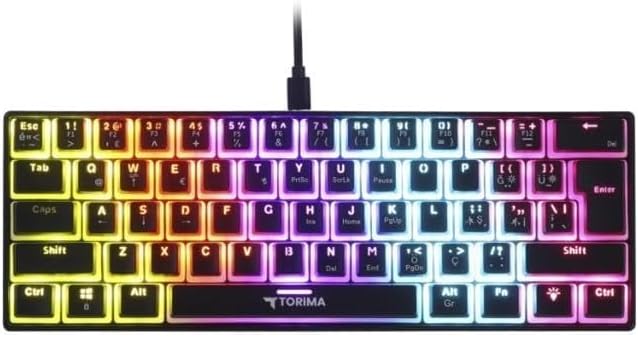 TORİMA TK-04 SİYAH RGB MEKANİK GAMİNG OYUNCU KLAVYESİ