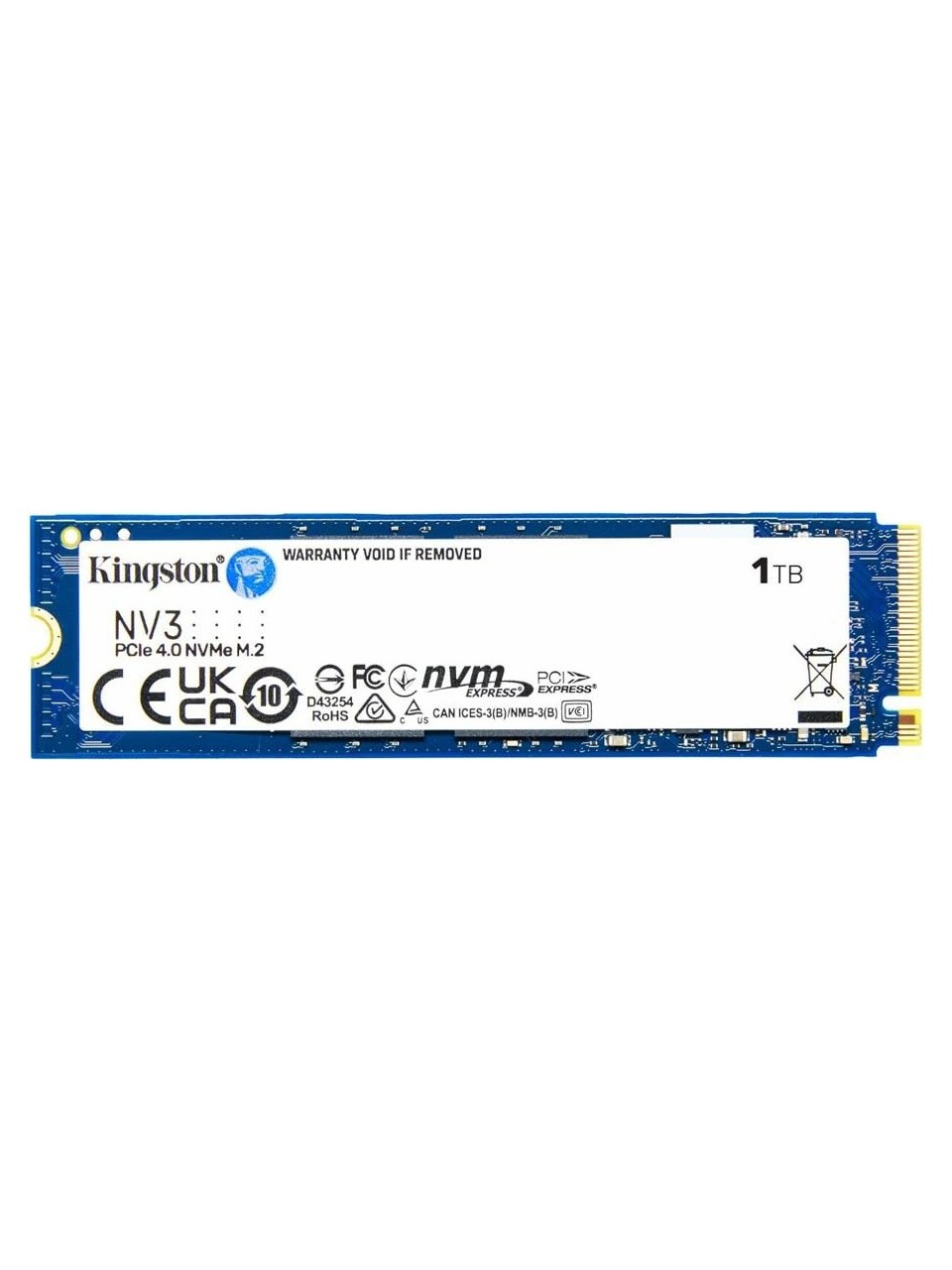 KİNGSTON 1TB NV3 M.2 2280 NVMe SSD | PCIe 4.0 GEN 4x4 | UP TO 6000 MB-s | SNV3S-1000G