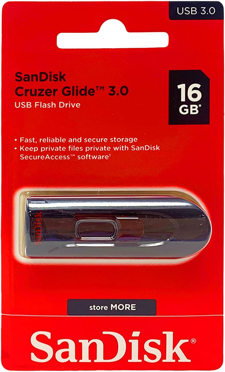 SanDisk Cruzer Glide 16GB USB 3.0 Flash Bellek - SDCZ600-016G-G35