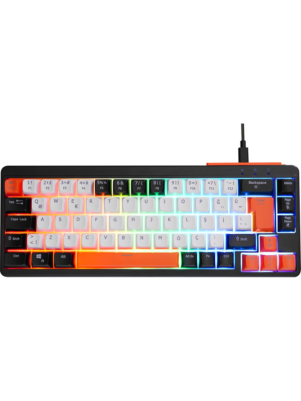 Acer Emachines EAK810 Oyuncu Klavyesi Rainbow Aydınlatma Mini Klavye Türkçe Q Gaming Klavye